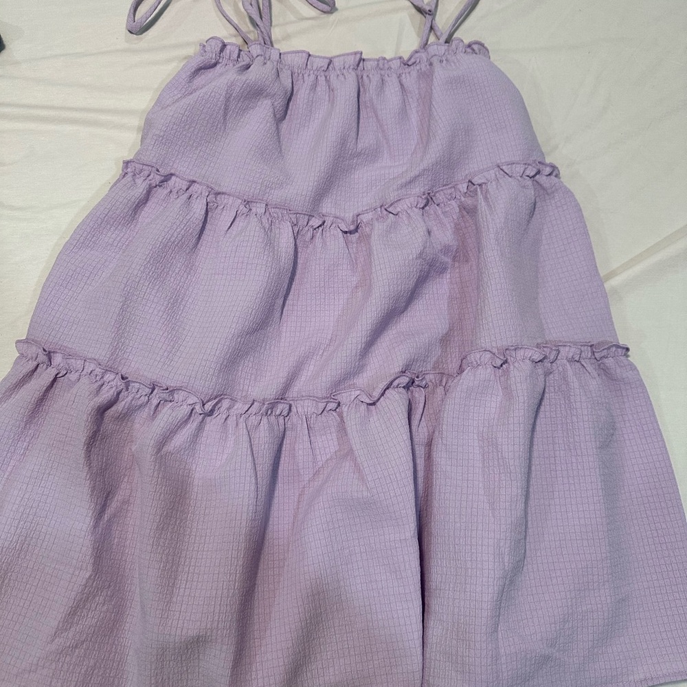 Lavender Tiered Babydoll Dress